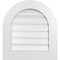 Ekena Millwork Round Top Surface Mount PVC Gable Vent: Functional, w/ 3-1/2"W x 1"P Standard Frame, 22"W x 24"H GVPRT22X2401SF - alternate 1